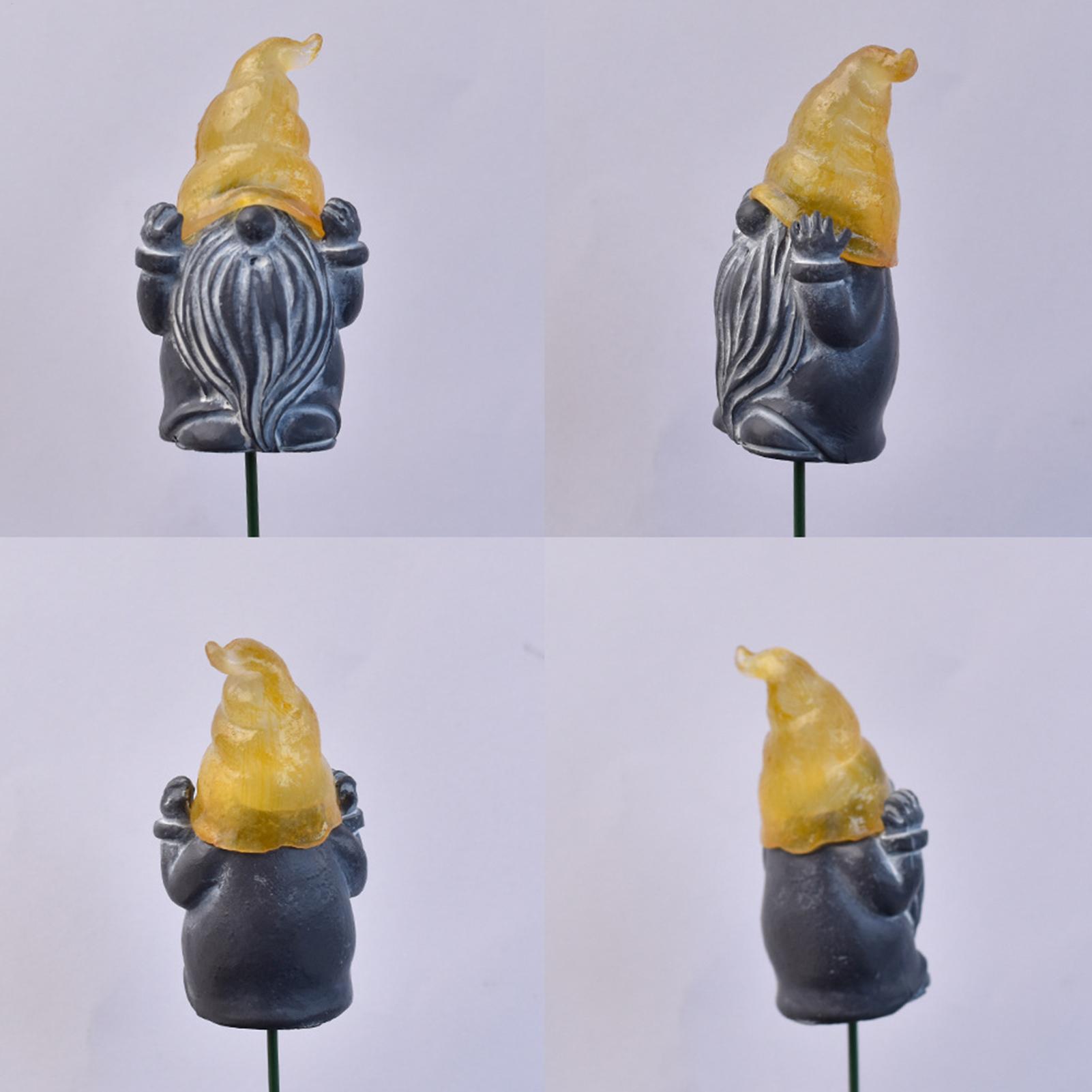 Resin Artist - Estacas decorativas para jardín, 3 piezas,