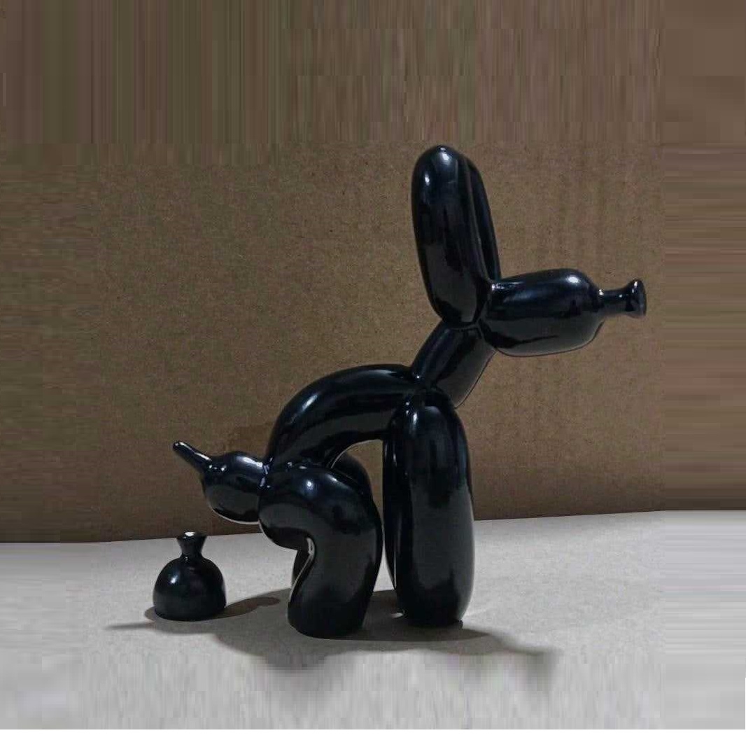 Resin Art And Wood - Estatua decorativa de animal de perro
