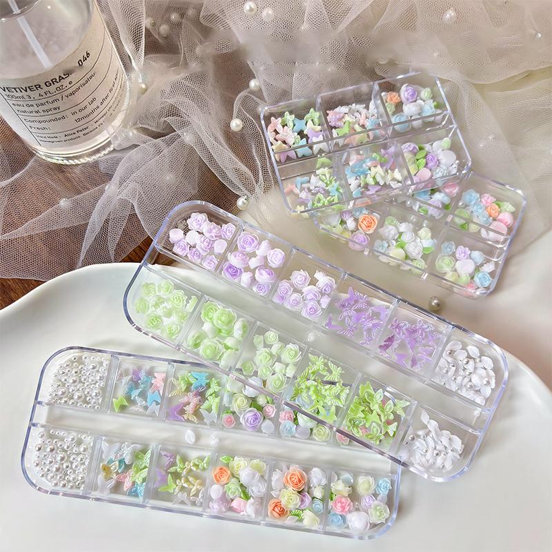 Resin Art Using Flowers - Kit de Decoración de Uñas 3D,