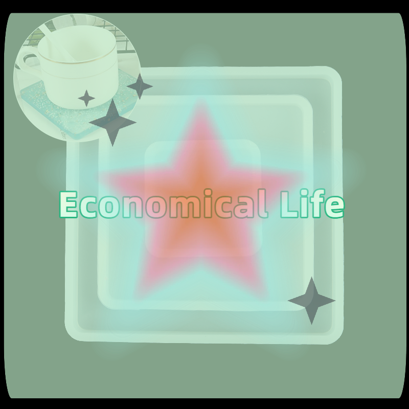 Coaster Mold Square - [MOA] Moldes cuadrados de silicona para