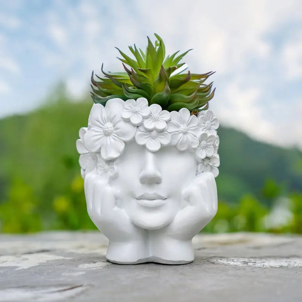 Resin Art Using Flowers - 1 pieza de macetas creativas de