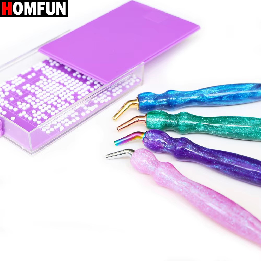 Resin Art Purple - HOMFUN-Juego de bolígrafos para pintar con