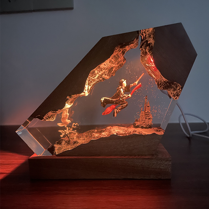 Resin Artist - Lámpara de Resina Epoxi con Diseño