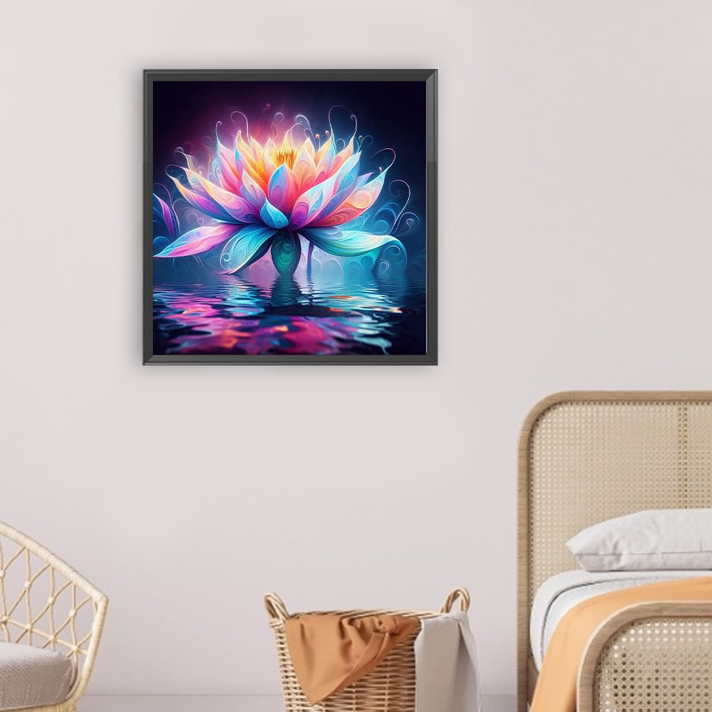 Resin Art Kit - Familia de pintura de diamantes, loto