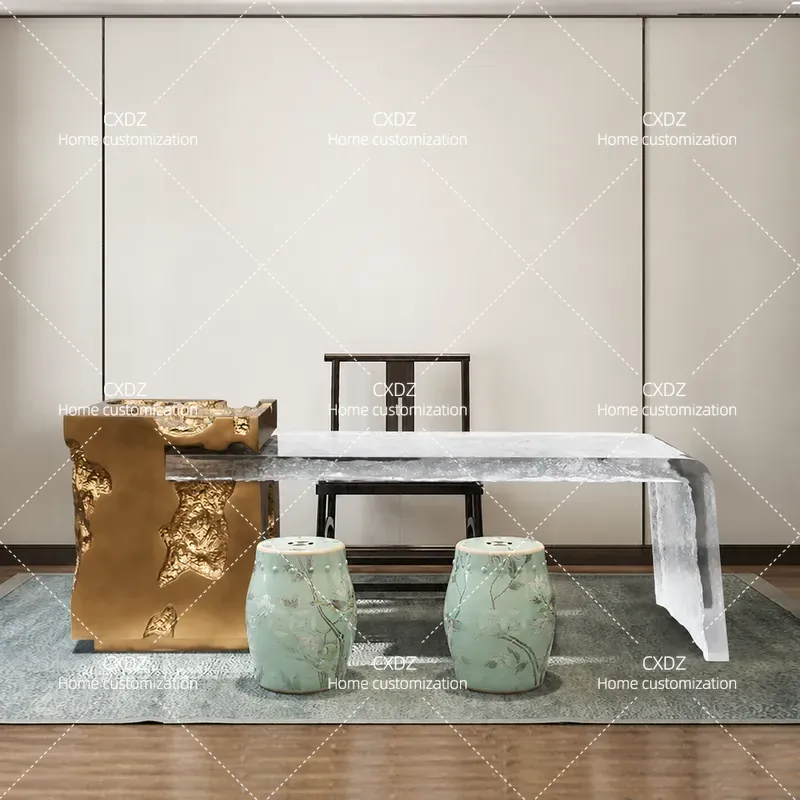 Resin Art Coffee Table - Mesa de Té Wabi Sanfeng Island,