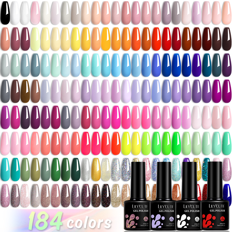 Resin Art Purple - LILYCUTE 184 colores 7ML esmalte de