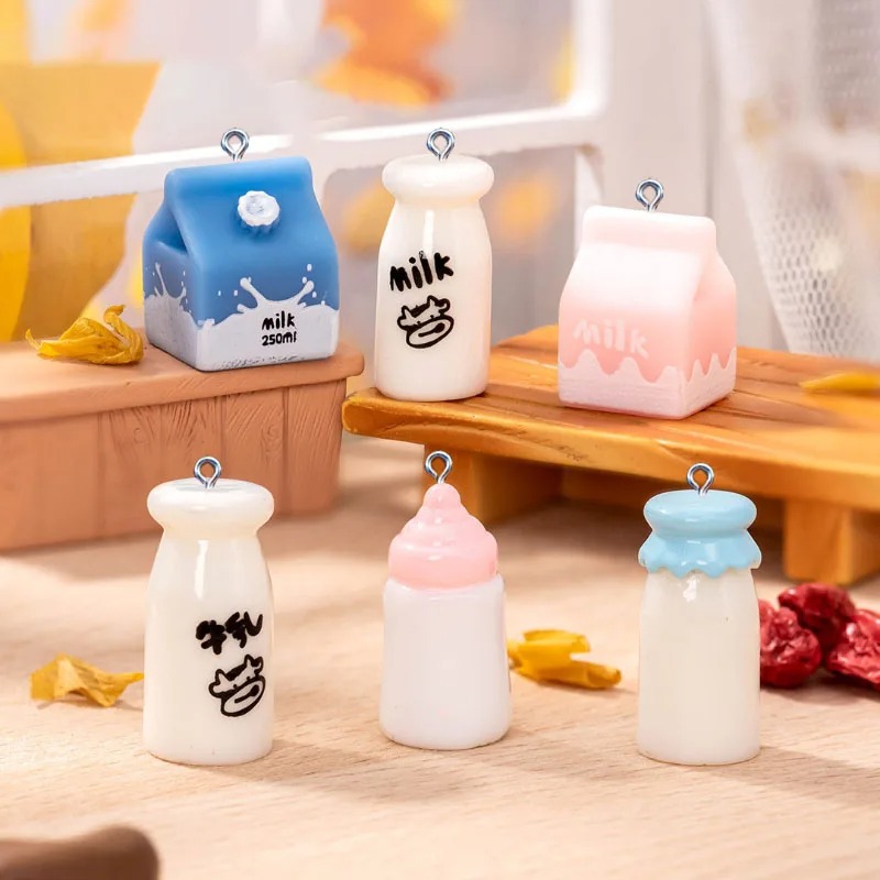 Resin Art Bottle - 10 Uds. Mini colgantes de resina