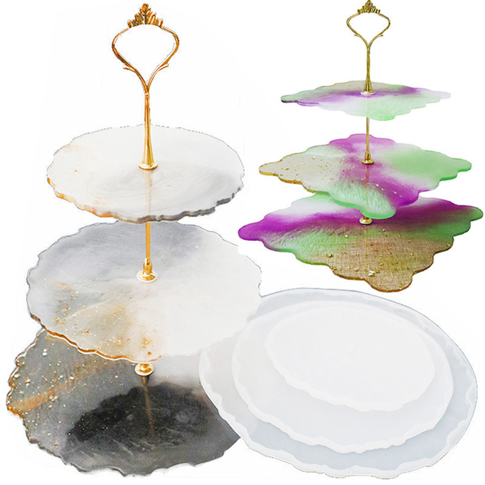 Coaster Mold Square - Bandeja grande, molde de silicona, dulce