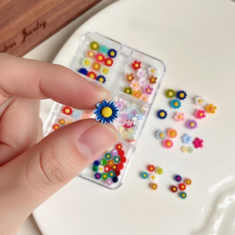 Resin Art Using Flowers - Decoraciones de Uñas con Diseño de