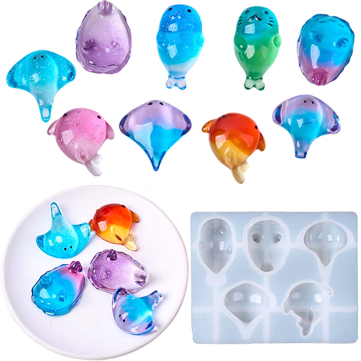 Resin Artist - Molde de silicona 3D de rayo