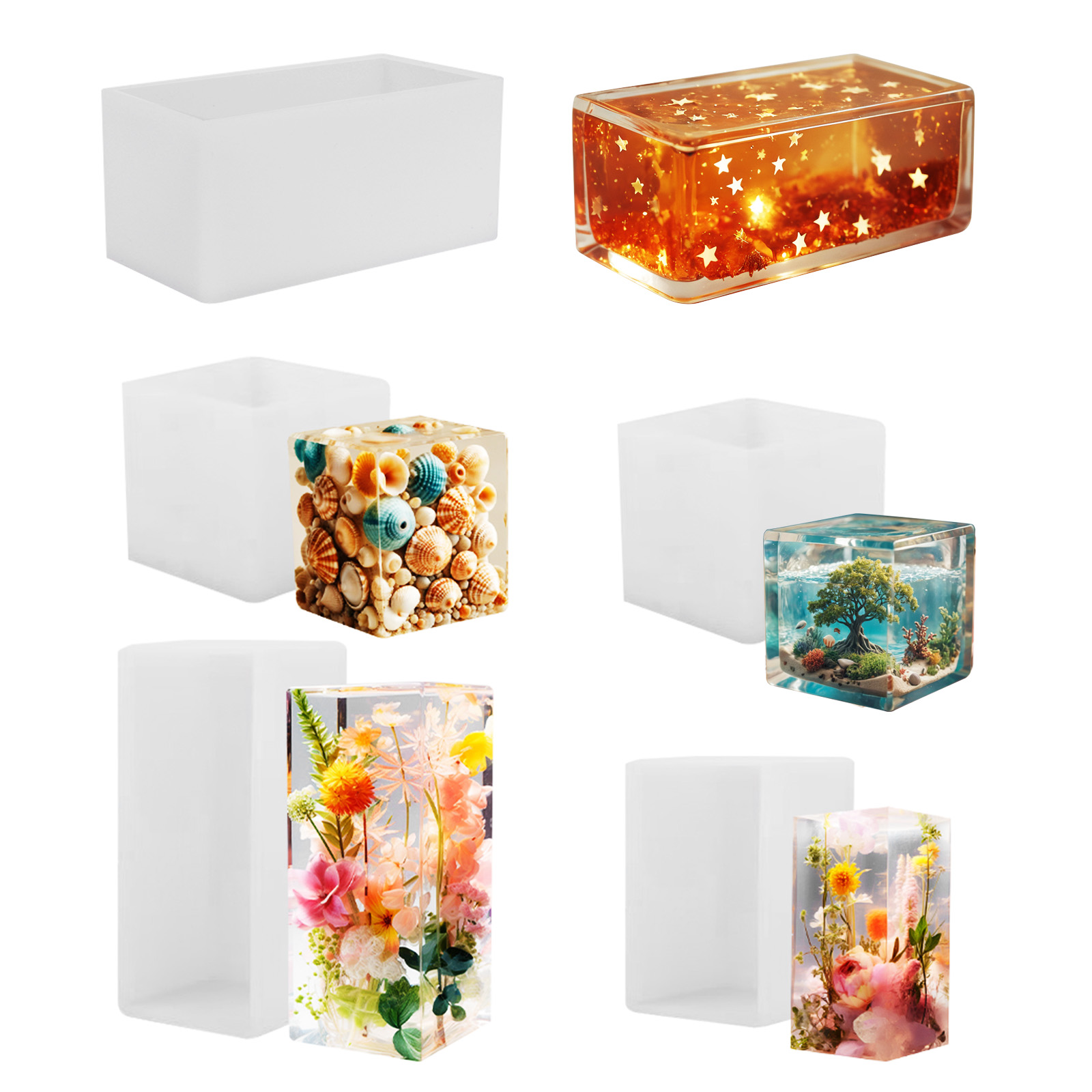 Resin Art Acrylic - Molde de silicona para resina epoxi,