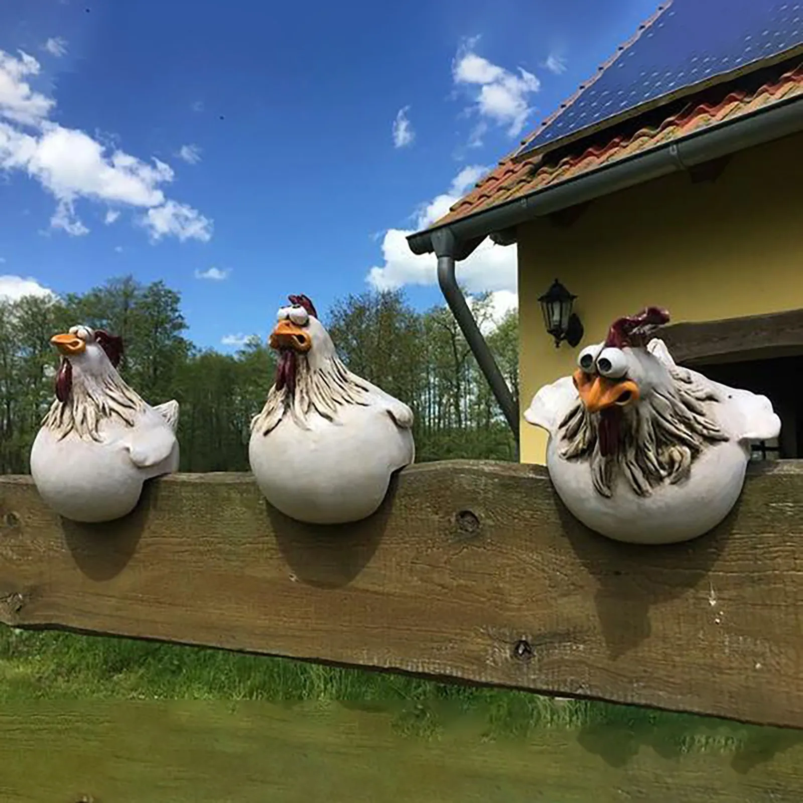 Resin Art Sculptures - Estatuas divertidas de decoración de valla