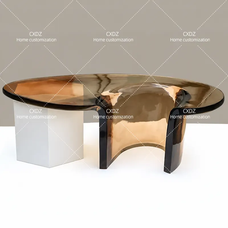 Resin Art Coffee Table - Mesa de Centro Creativa Minimalista de