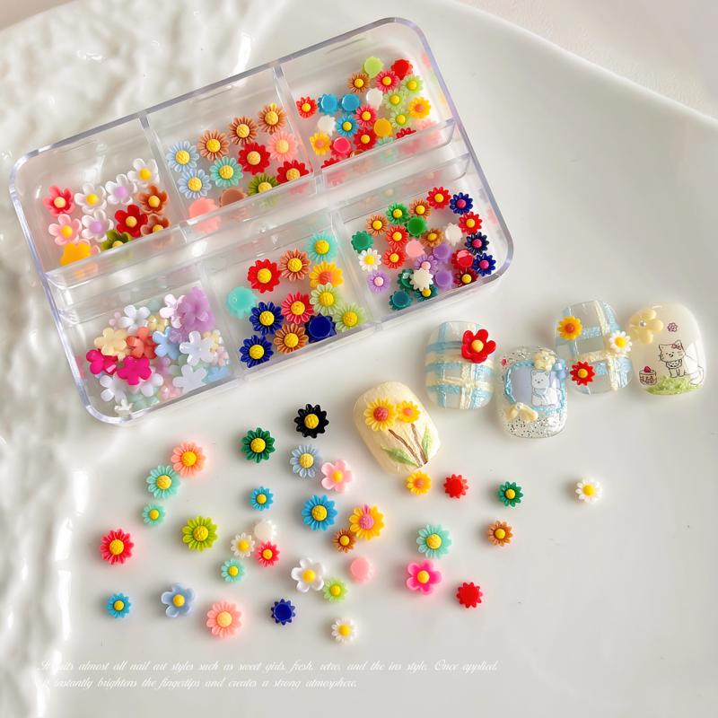 Resin Art Using Flowers - Decoraciones de Uñas con Diseño de
