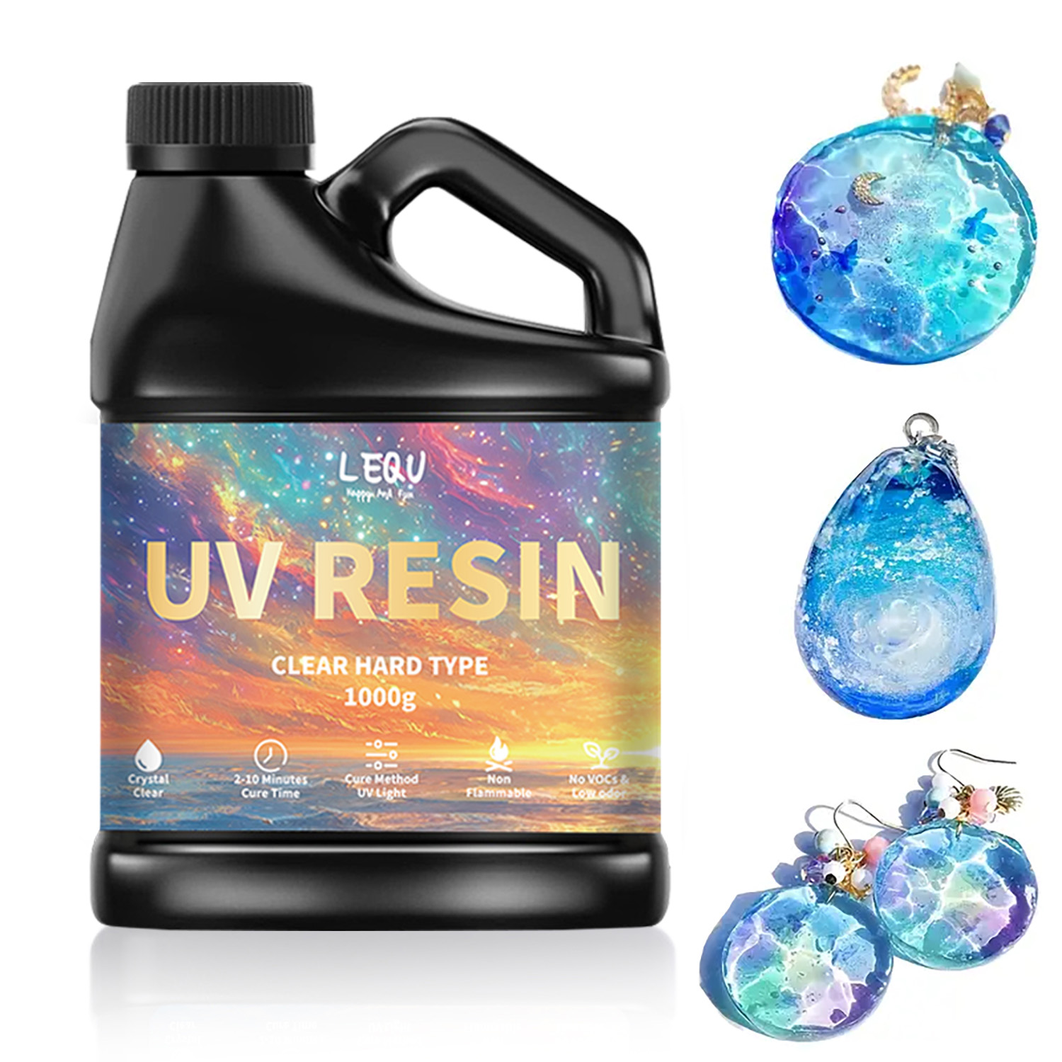 Resin Art Acrylic - Pegamento de resina epoxi UV, adhesivo