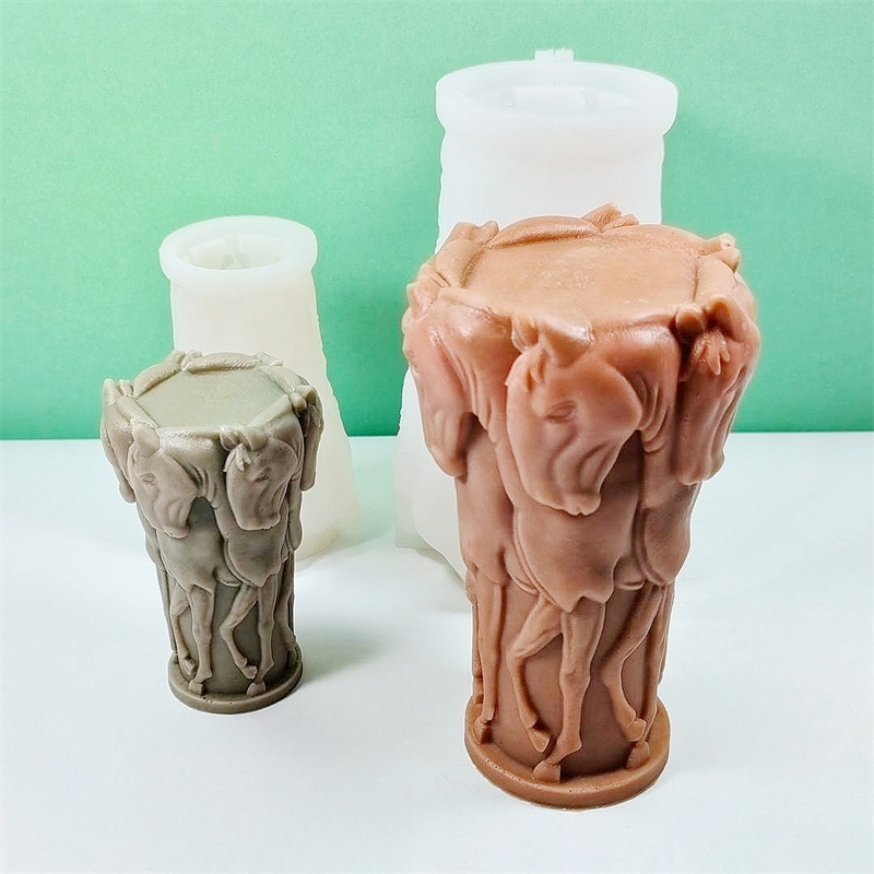 Estatua de caballo de hierba,  - Resin Art Sculptures reseña y precio
