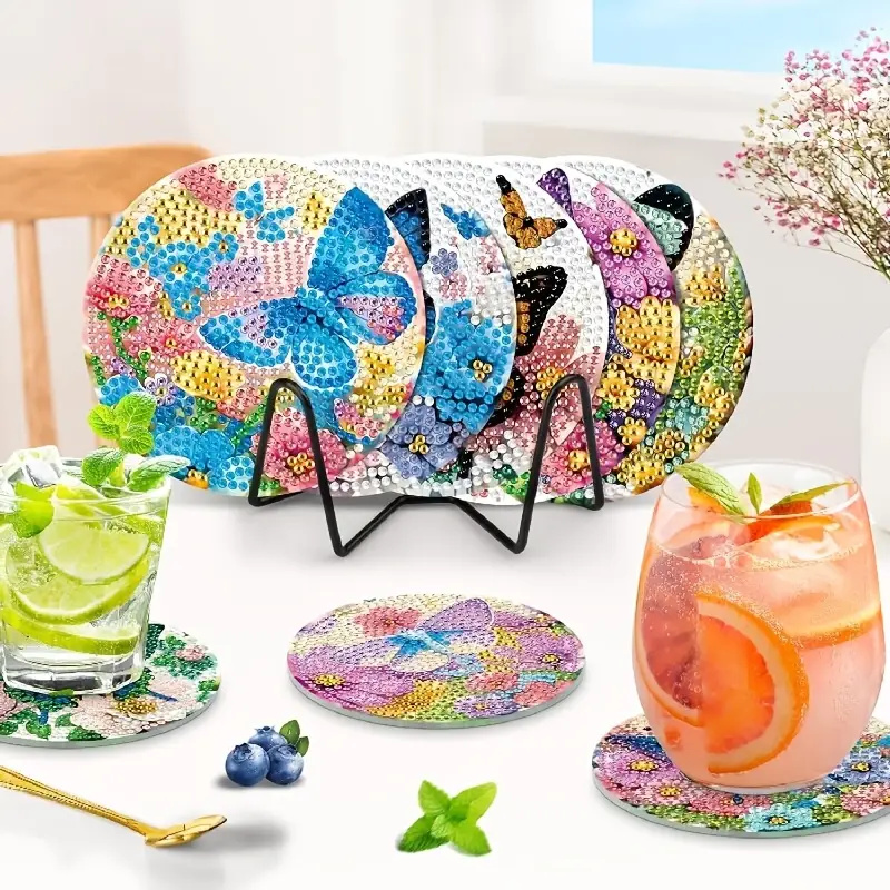 8 Posavasos de Arte con Diaman - Resin Art For Beginner reseña y precio