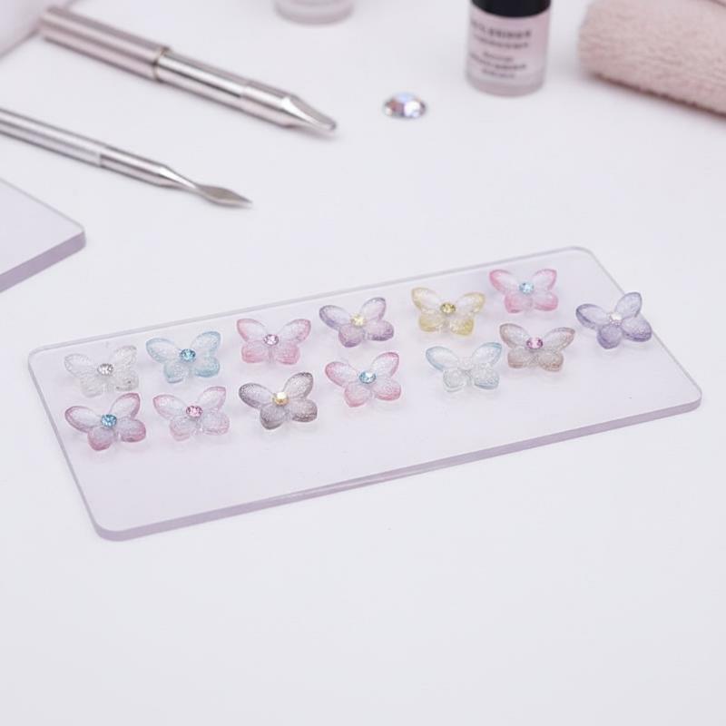 Adornos Brillantes 3D para Uña - Resin Art Using Flowers reseña y precio