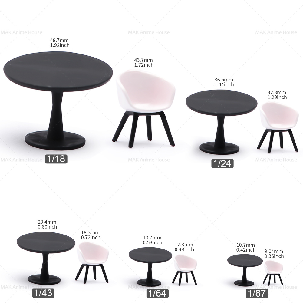 Figuras en miniatura 1/87 1/64 - Resin Art Coffee Table reseña y precio