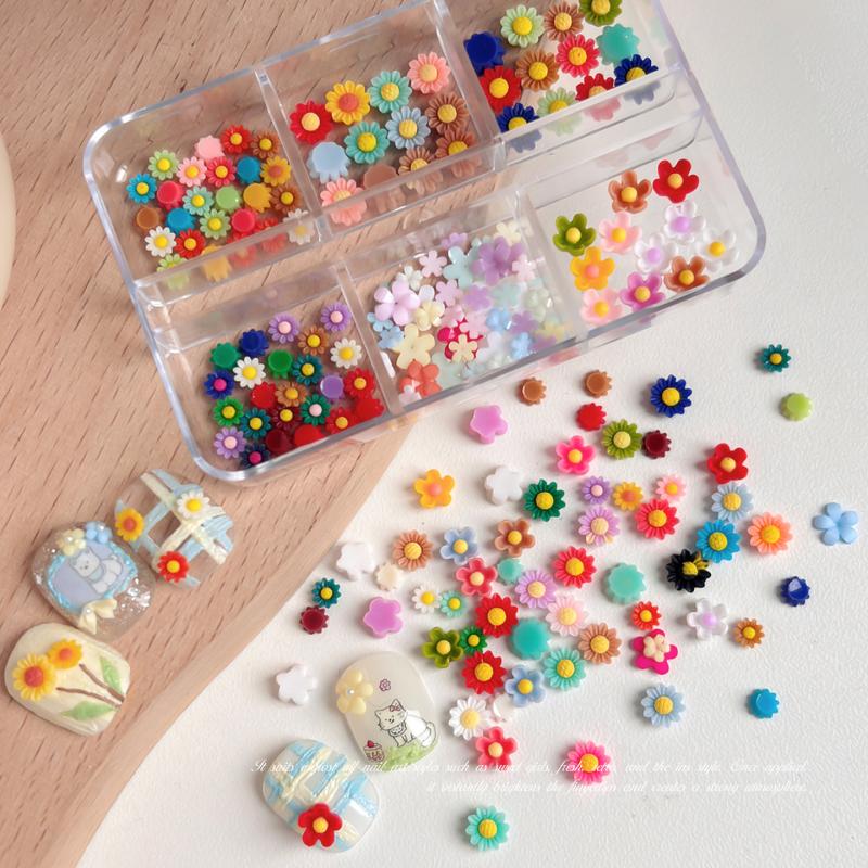 Adornos de uñas 3D con diseño  - Resin Art Using Flowers reseña y precio