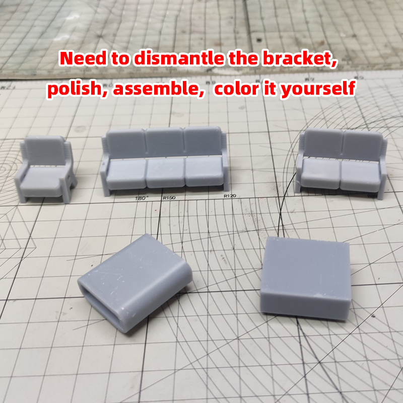 Kit de modelo a escala, sofá,  - Resin Art Coffee Table reseña y precio