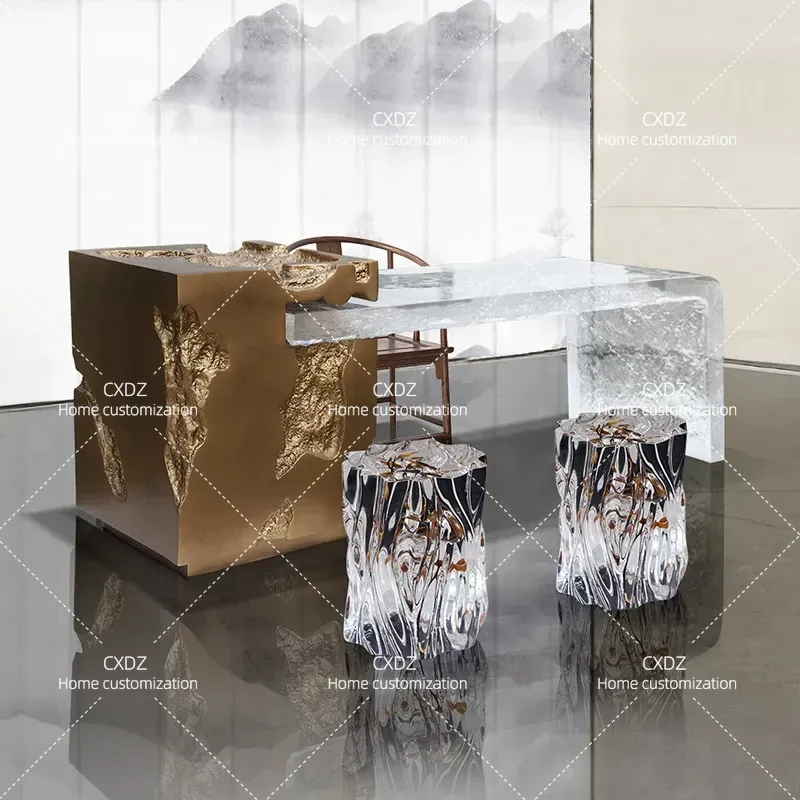 Mesa de Té Wabi Sanfeng Island - Resin Art Coffee Table reseña y precio