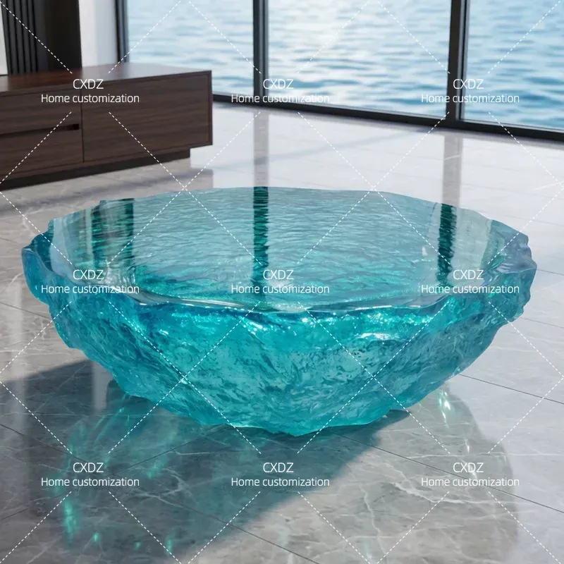 Mesa de Centro Redonda de Resi - Resin Art Coffee Table reseña y precio