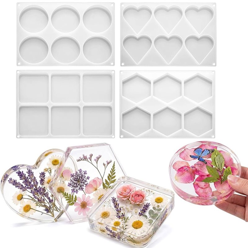 [ABFI!】 Moldes de resina para  - Coaster Mold Square reseña y precio