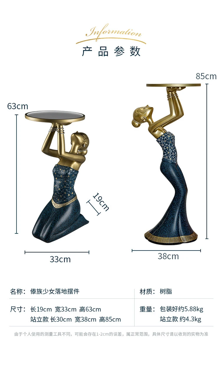 Escultura de decoración de sue - Resin Art Coffee Table reseña y precio