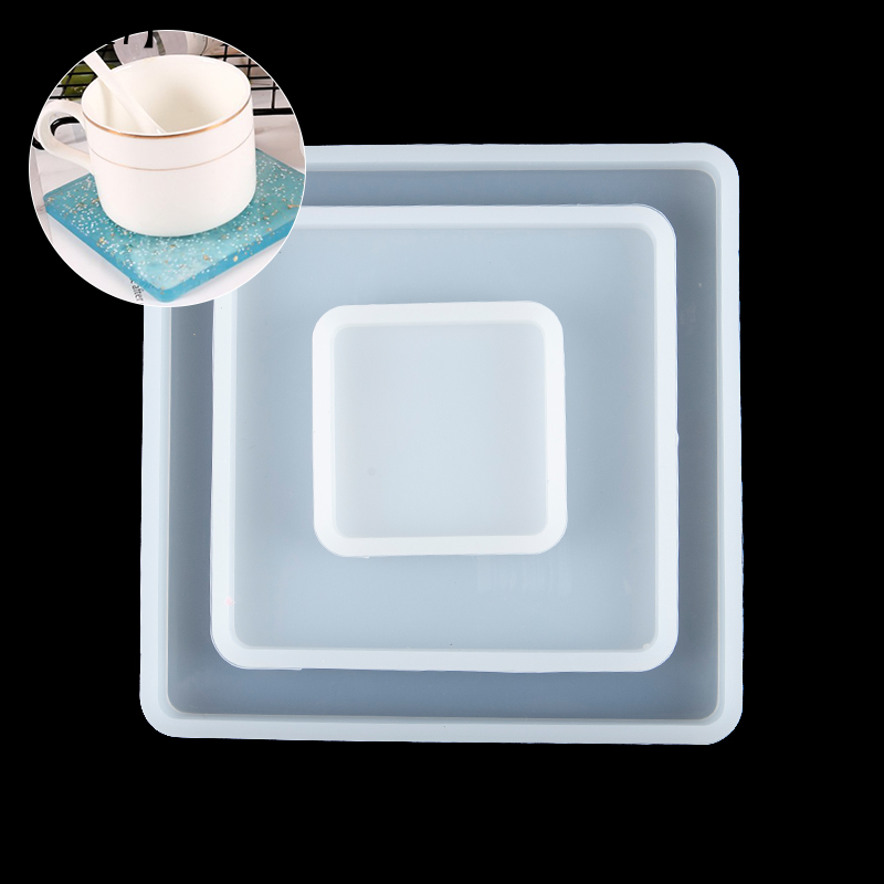 Moldes cuadrados de silicona p - Coaster Mold Square reseña y precio