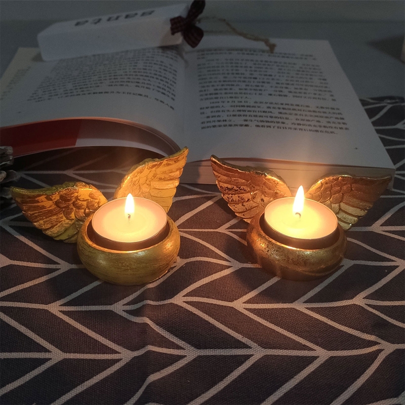 Portavelas alas Ángel, estatua - Resin Art Wedding Gift reseña y precio