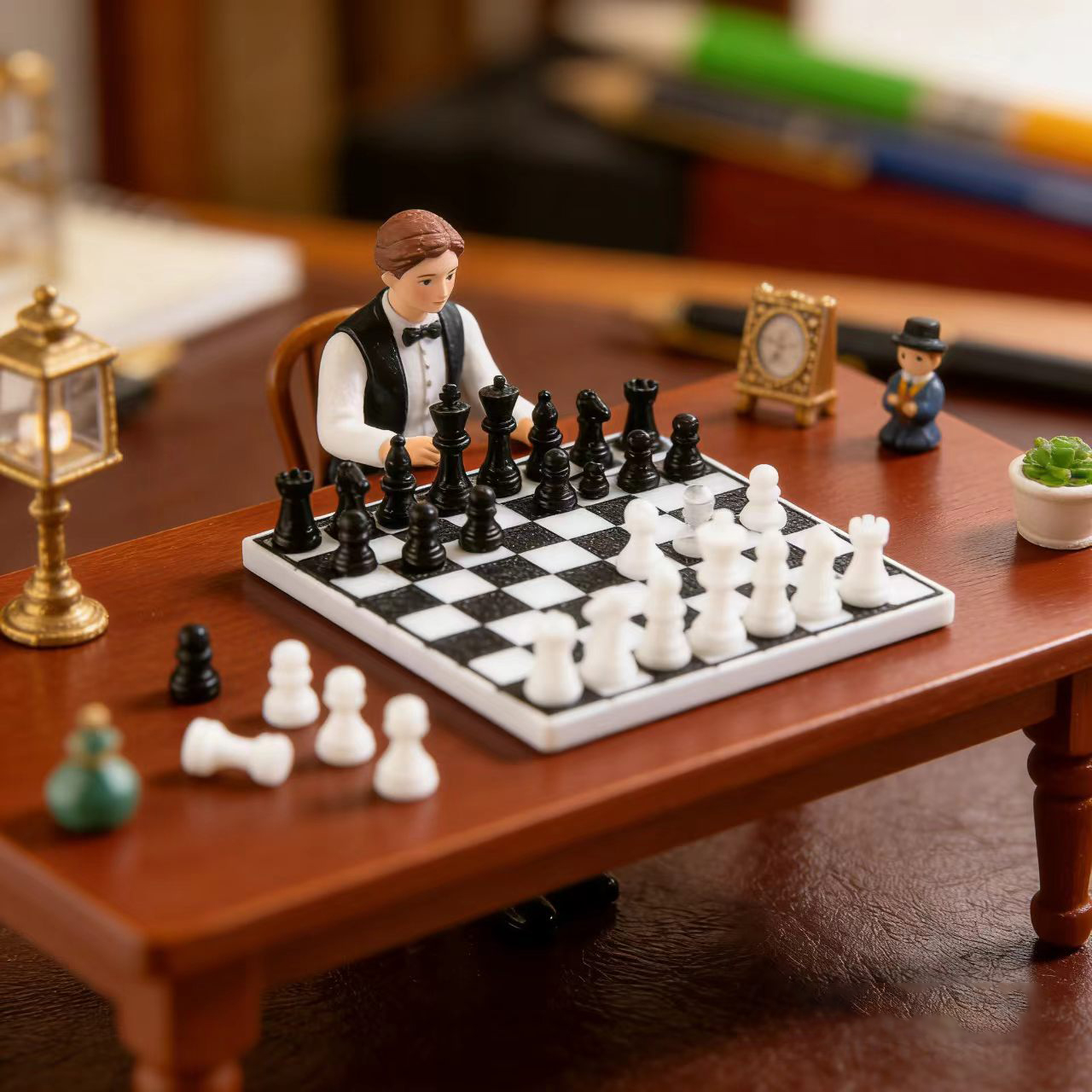 1 juego/juego de ajedrez en mi - Resin Art Toys reseña y precio