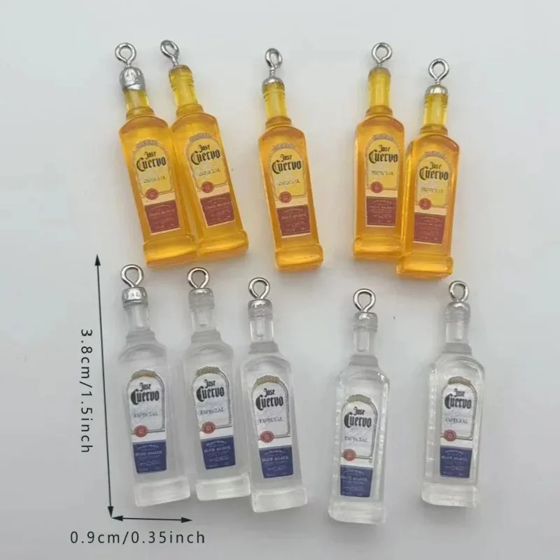 Lote de 10 Piezas de Dijes de  - Resin Art Bottle reseña y precio