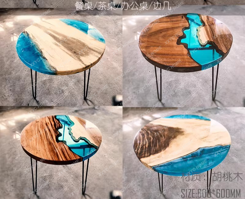 Mesa de comedor de arte creati - Resin Art Coffee Table reseña y precio