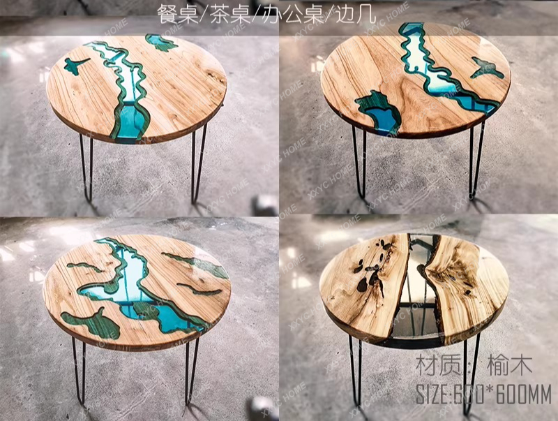 Mesa de comedor de arte creati - Resin Art Coffee Table reseña y precio