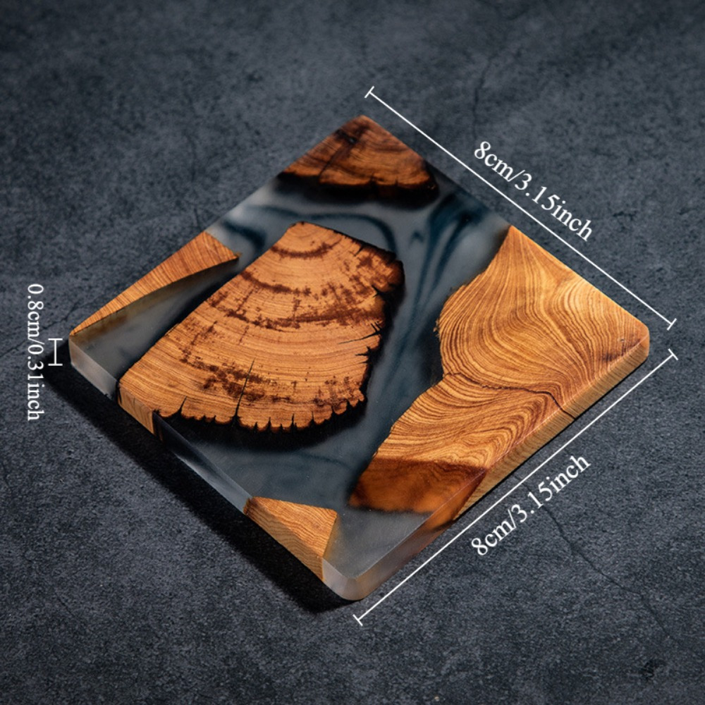 Posavasos de resina de madera, - Resin Art Coffee Table reseña y precio