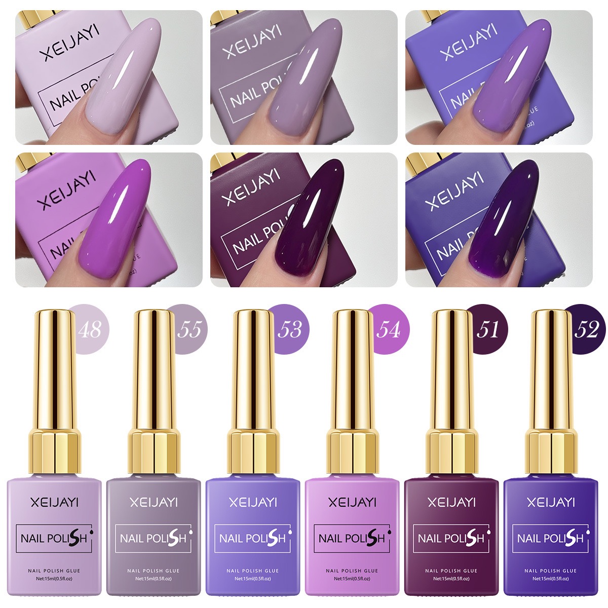 6 unids/set 15ml esmalte De uñ - Resin Art Purple reseña y precio