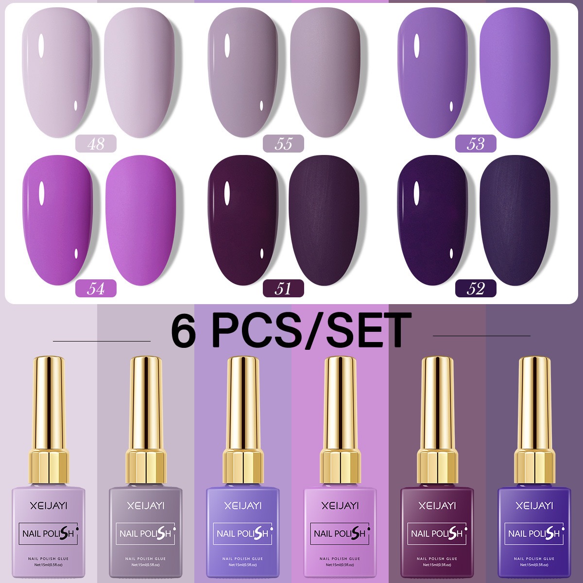 6 unids/set 15ml esmalte De uñ - Resin Art Purple reseña y precio