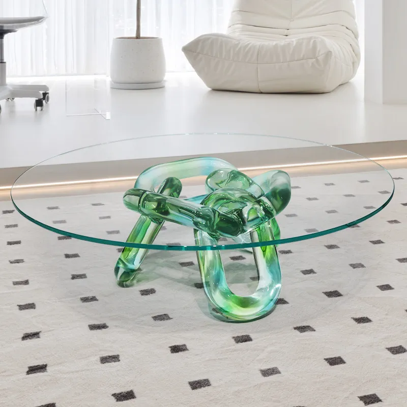 Mesa de centro minimalista de  - Resin Art Coffee Table reseña y precio