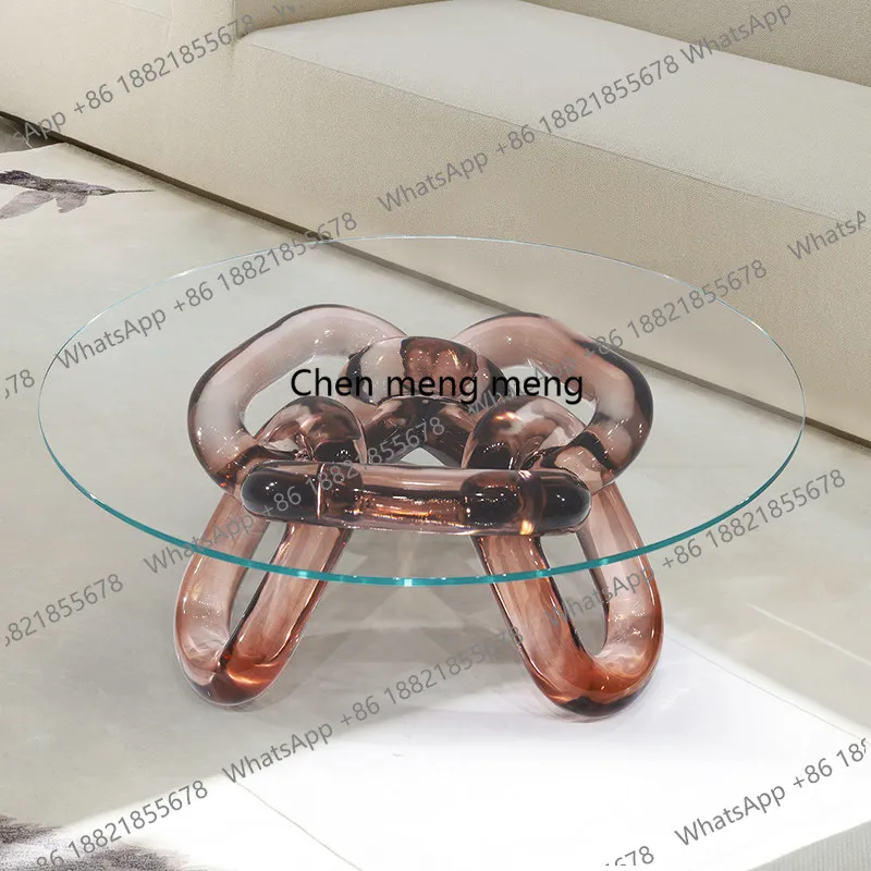 Mesa de centro minimalista de  - Resin Art Coffee Table reseña y precio