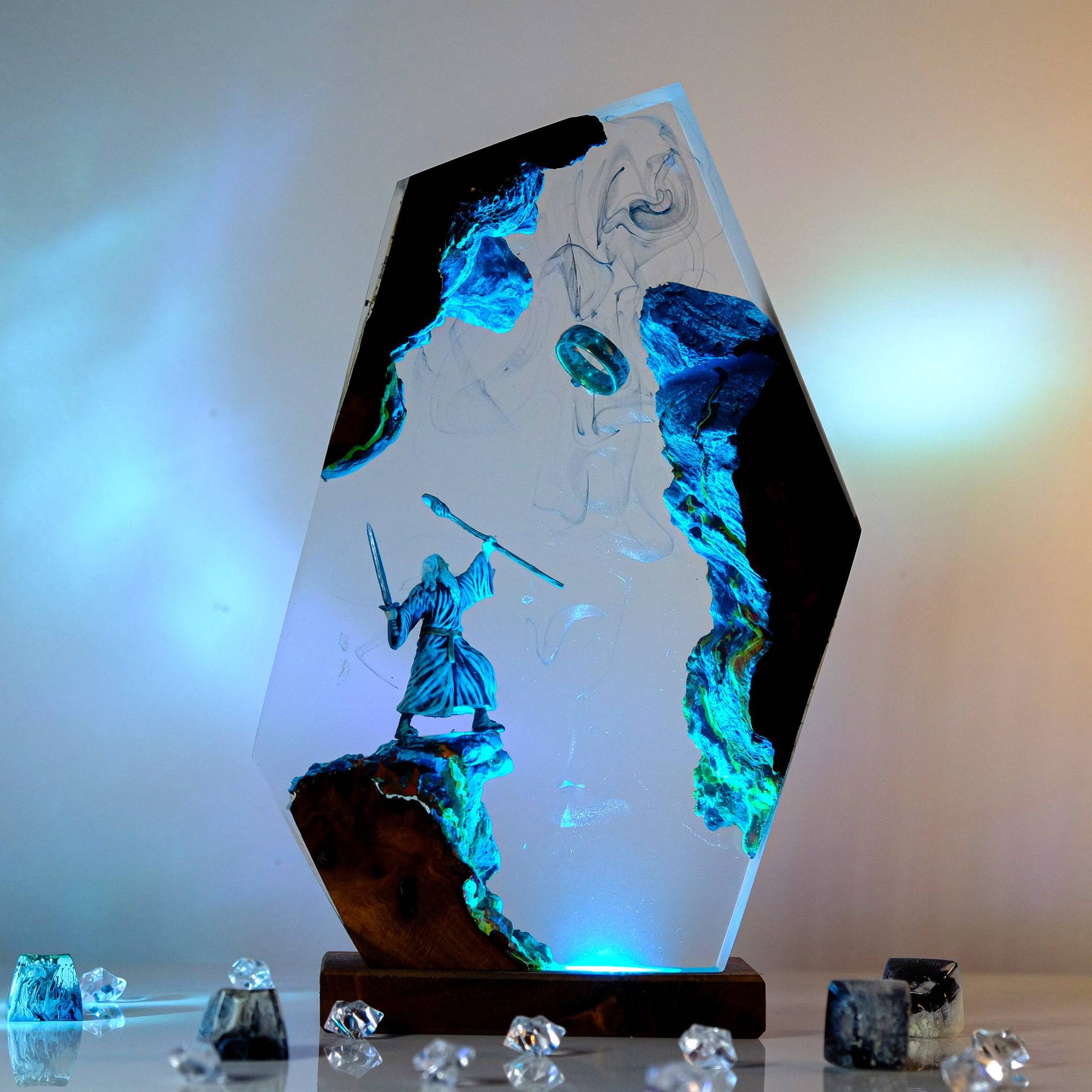 Lámpara de Resina con Figura d - Resin Artist reseña y precio