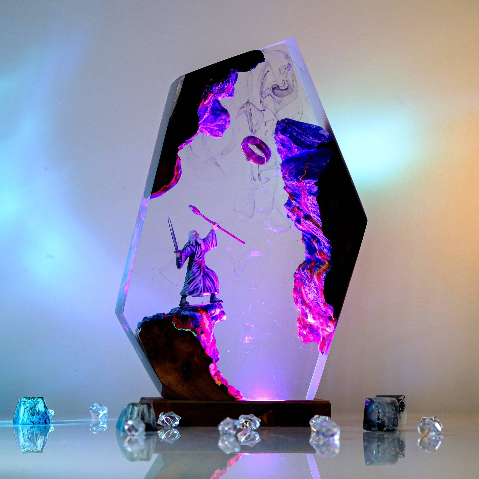 Lámpara de Resina con Figura d - Resin Artist reseña y precio