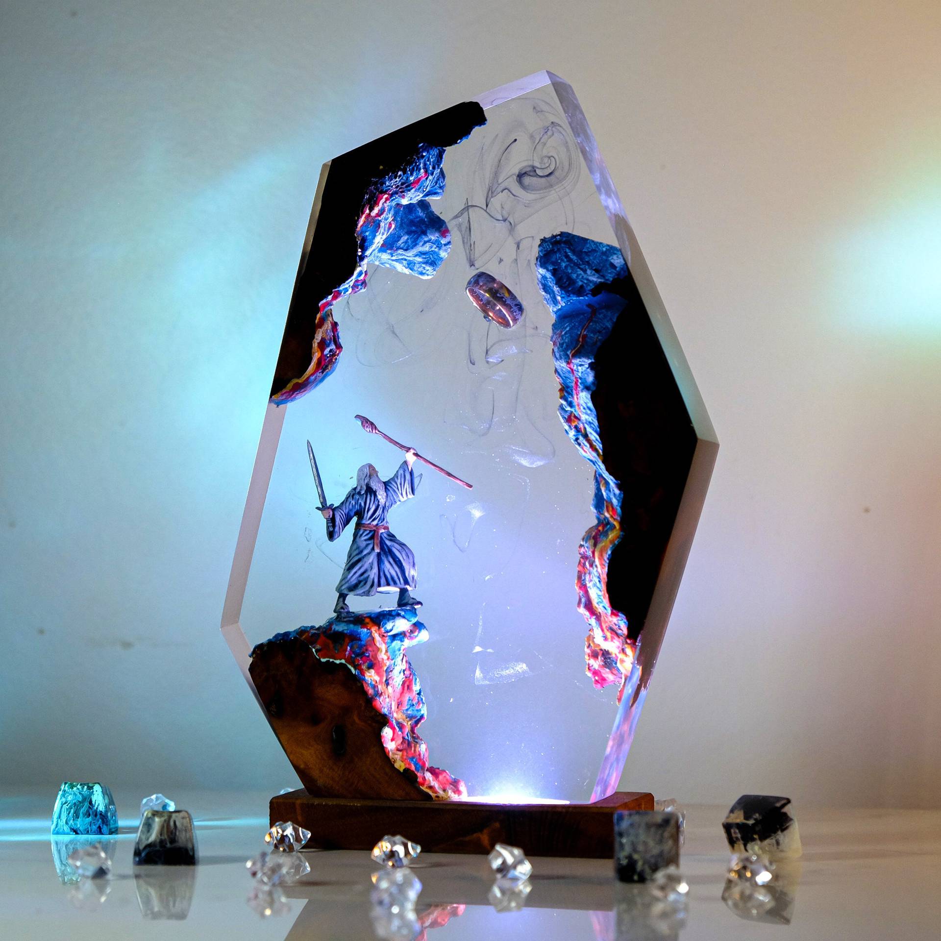 Lámpara de Resina con Figura d - Resin Artist reseña y precio