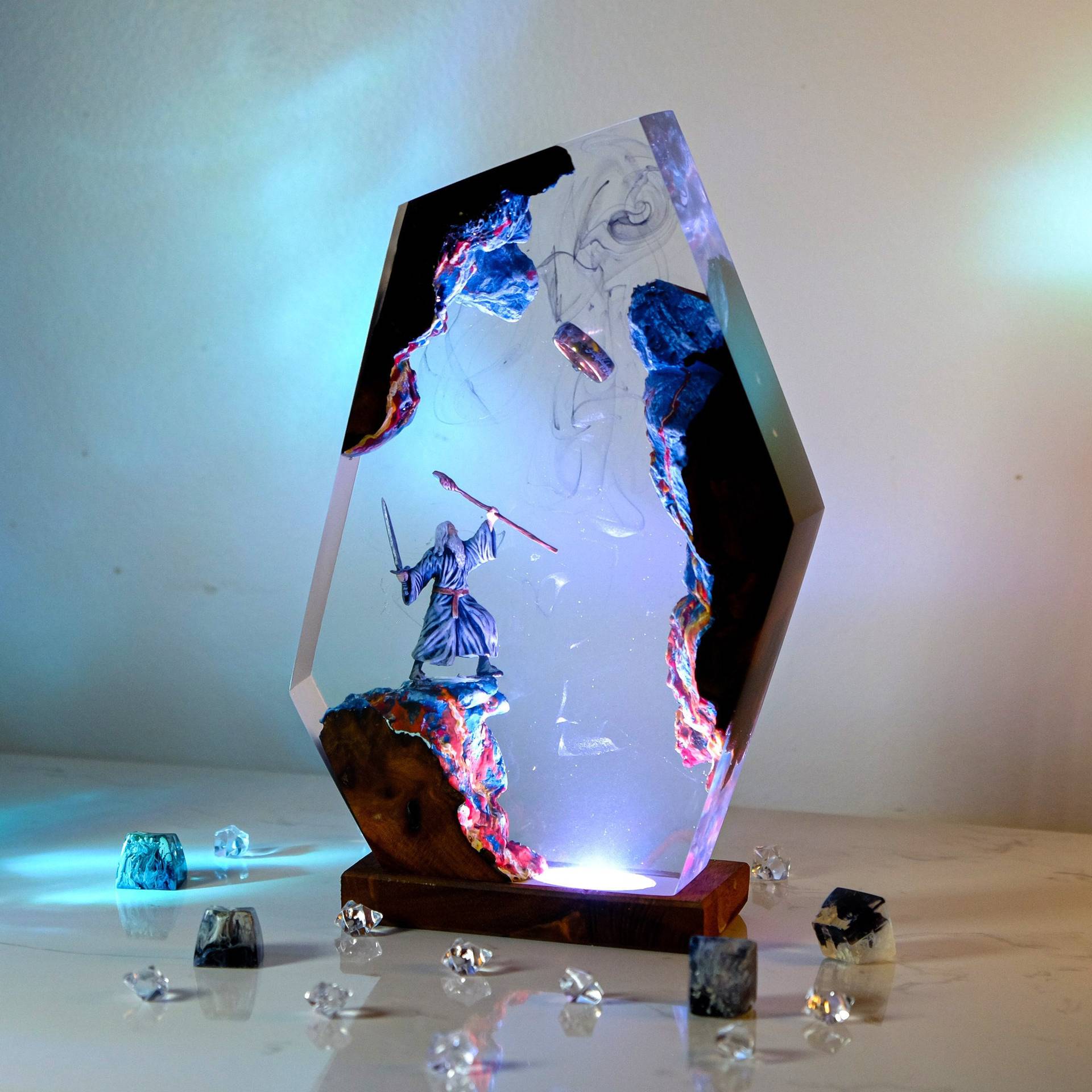 Lámpara de Resina con Figura d - Resin Artist reseña y precio