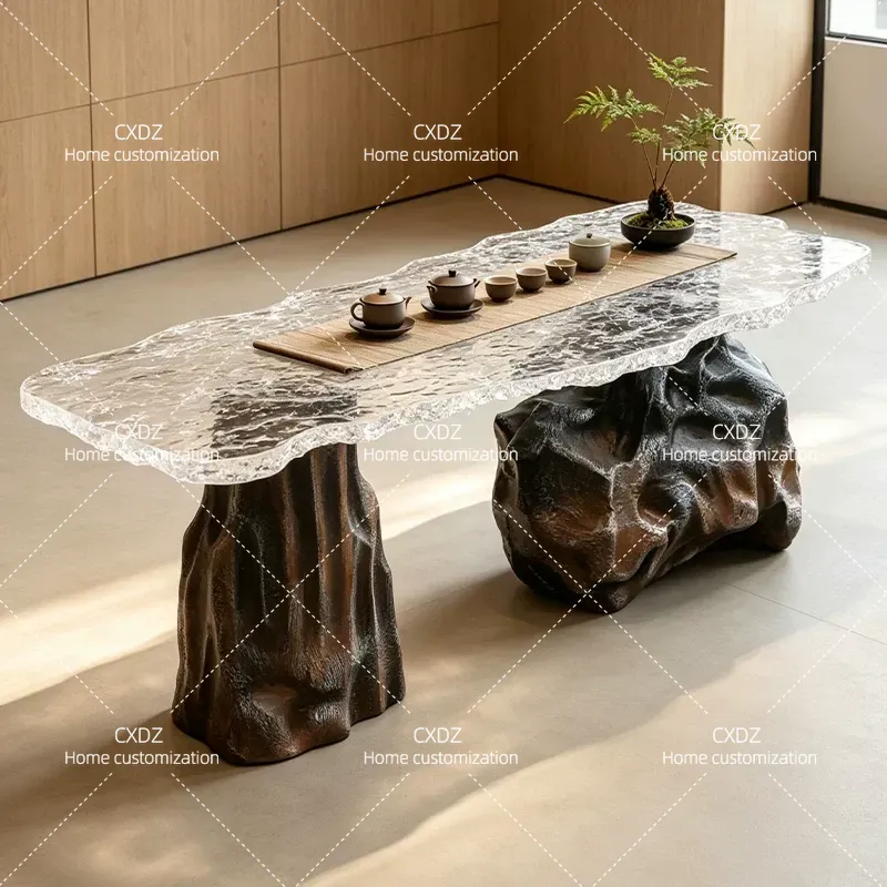 Mesa de Té de Resina Art Glaci - Resin Art Coffee Table reseña y precio