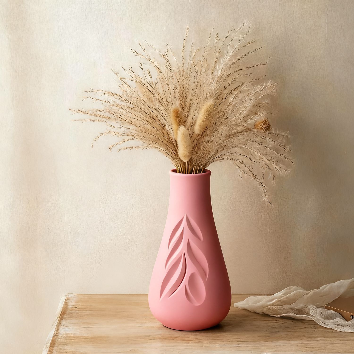 Florero con textura de hoja, m - Resin Art Bottle reseña y precio