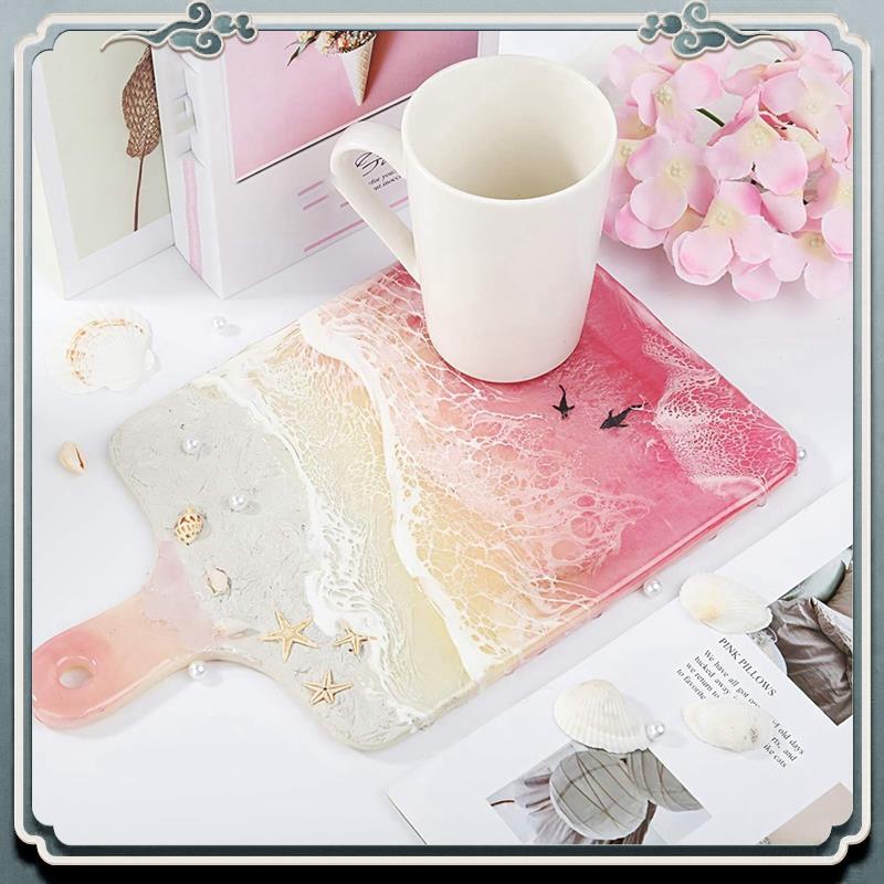 Durable 18 Uds moldes de resin - Coaster Mold Square reseña y precio