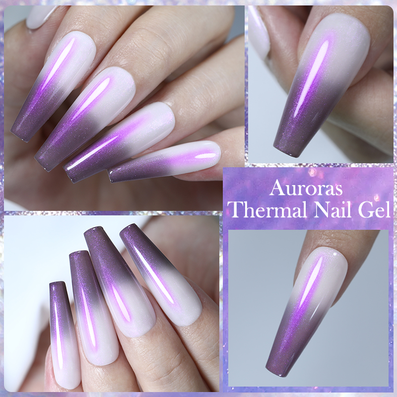 LILYCUTE 7ML Auroras Gel térmi - Resin Art Purple reseña y precio