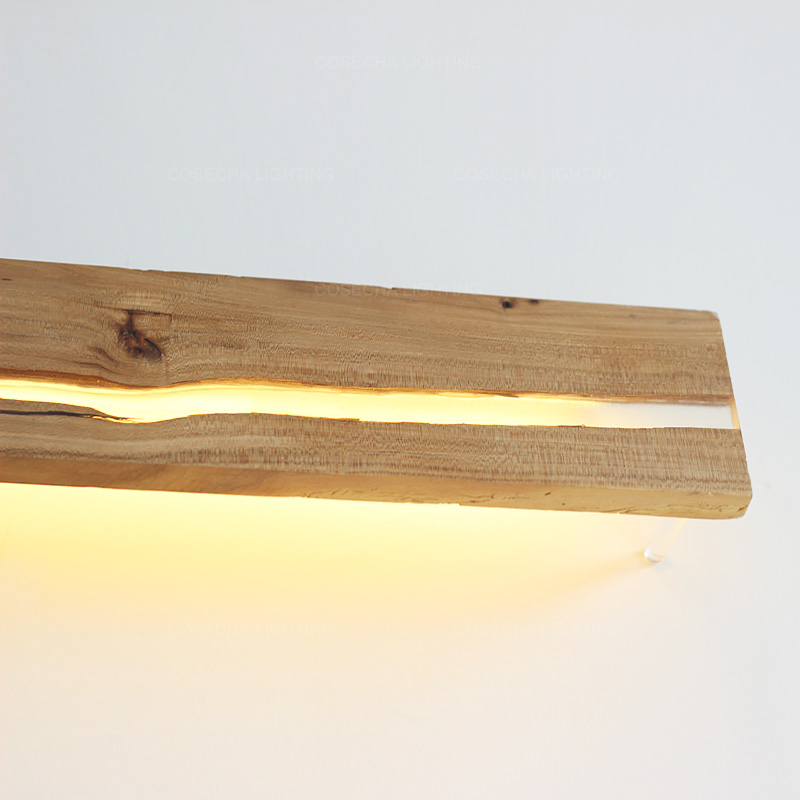 Lámparas de pared con grietas  - Resin Art And Wood reseña y precio