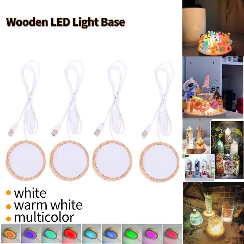 Base de Luz Nocturna LED, Sopo - Resin Art And Wood reseña y precio